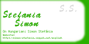 stefania simon business card